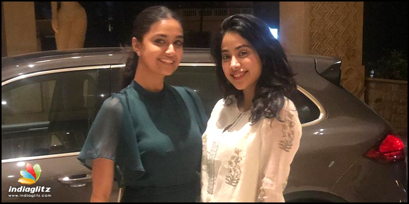 Keerthy Suresh and Janhvi Kapoor party in Mumbai!