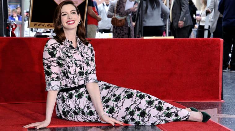 Anne Hathaway receives Walk of Fame star