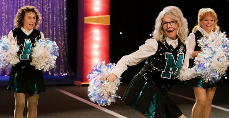 Poms review – Diane Keaton turns cheerleader in cheer-free comedy